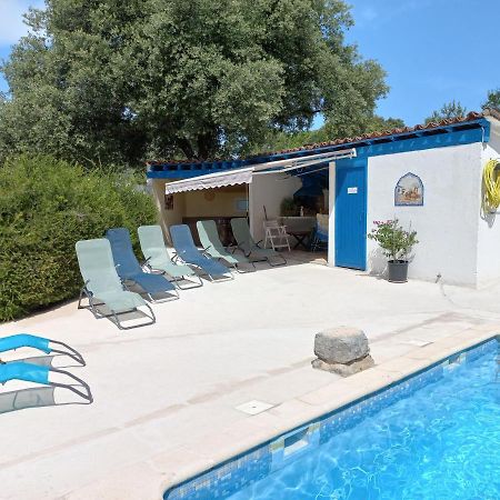 Gites De Plos Appart Chalet Piscine Spa Anduze Bagian luar foto