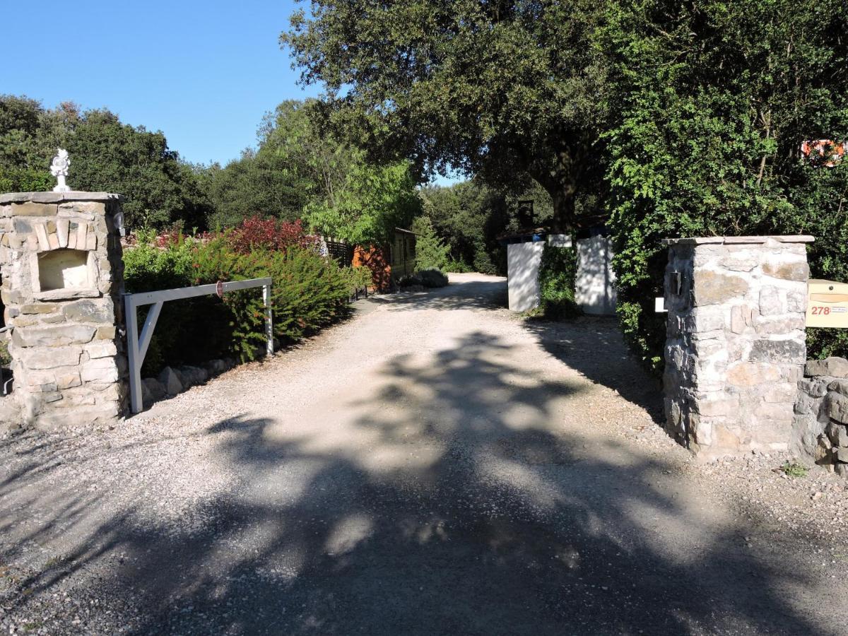 Gites De Plos Appart Chalet Piscine Spa Anduze Bagian luar foto