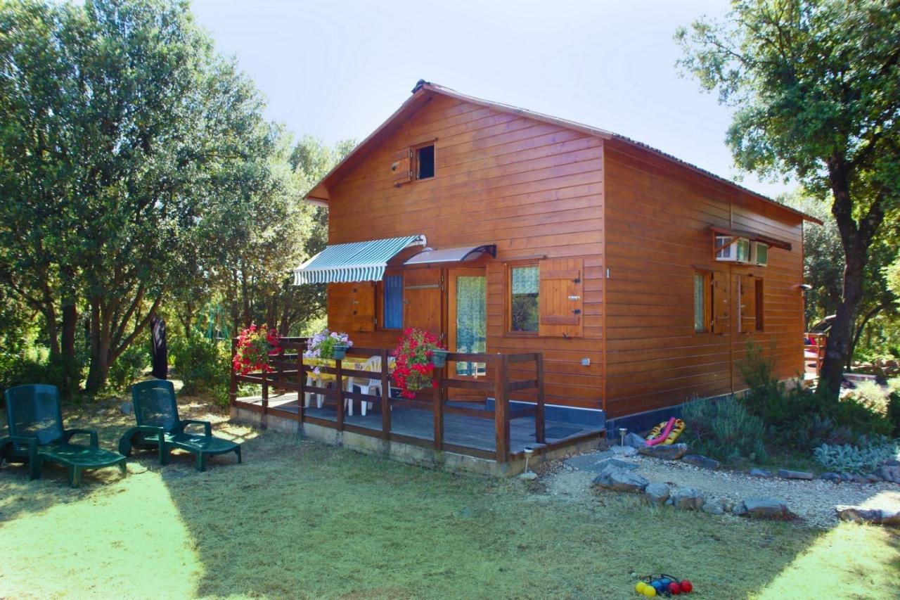 Gites De Plos Appart Chalet Piscine Spa Anduze Bagian luar foto