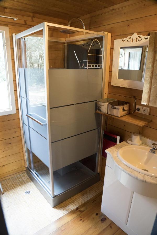 Gites De Plos Appart Chalet Piscine Spa Anduze Bagian luar foto