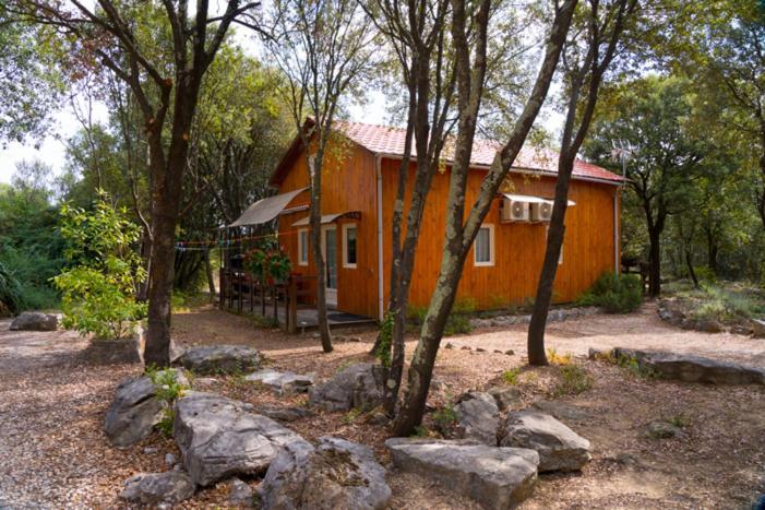 Gites De Plos Appart Chalet Piscine Spa Anduze Bagian luar foto