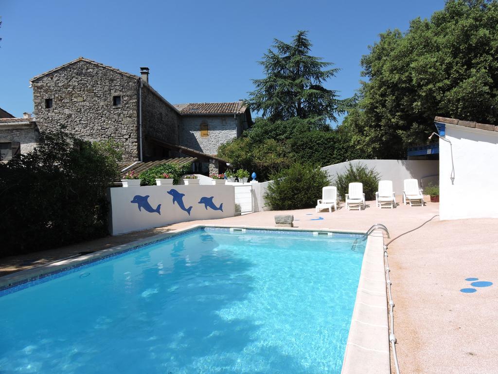 Gites De Plos Appart Chalet Piscine Spa Anduze Bagian luar foto